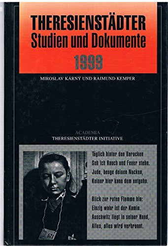 9783932482298: Theresienstdter Studien und Dokumente