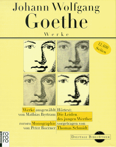 Beispielbild fr Johann Wolfgang Goethe - Werke (Digitale Bibliothek, Bd. 4) zum Verkauf von medimops