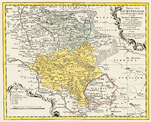 9783932554117: Historische Karte: Das Eichsfeld (Ober- und Untereichsfeld) 1759 (Plano)