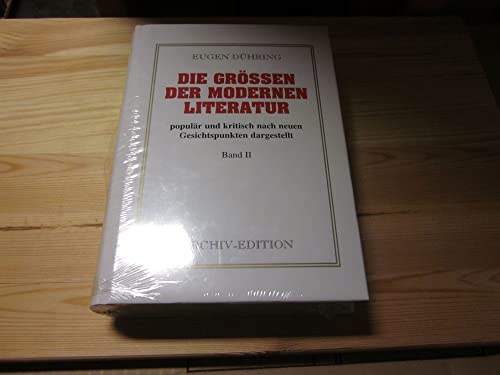 9783932878732: Die Grssen der modernen Literatur, Band II - Eugen Dhring