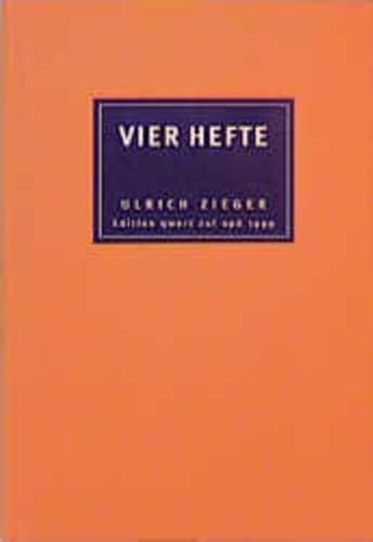 9783933149190: Vier Hefte (Edition qwert zui op)