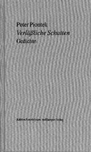 Beispielbild fr Verlliche Schatten. Gedichte. zum Verkauf von Antiquariat Matthias Wagner