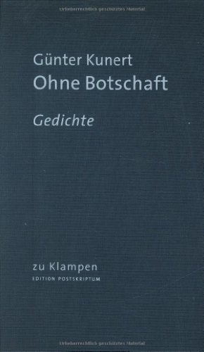 Ohne Botschaft (9783933156822) by Unknown Author