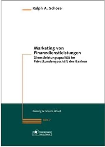 9783933165534: Marketing von Finanzdienstleistungen.