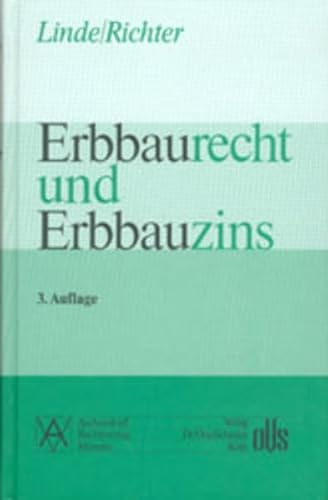 9783933188120: Erbbaurecht und Erbbauzins