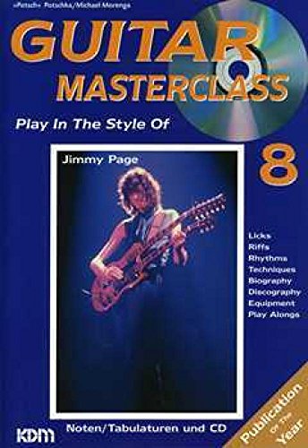 Beispielbild fr Guitar Masterclass, m. CD-Audio, Bd.8, Play In The Style Of Jimmy Page, m. 1 CD-Audio zum Verkauf von medimops