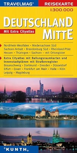 Imagen de archivo de Reisekarte : Deutschland Mitte a la venta por medimops