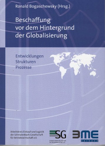 Beispielbild fr Beschaffung vor dem Hintergrund der Globalisierung zum Verkauf von medimops