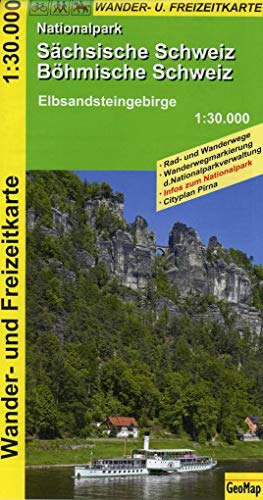 Beispielbild fr Nationalpark Schsische Schweiz, Bhmische Schweiz - Wanderkarte 1 : 30 000 zum Verkauf von Blackwell's