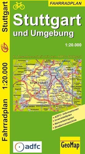 Beispielbild fr GeoMap Radwegeplne, Stuttgart und Umgebung zum Verkauf von medimops