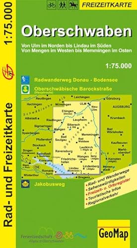 Beispielbild fr GeoMap Karten, Oberschwaben: Radwanderweg Donau - Bodensee. Oberschwbische Barockstrasse zum Verkauf von medimops