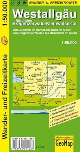 9783933671981: Wanderkarte Westallgu 1:50 000