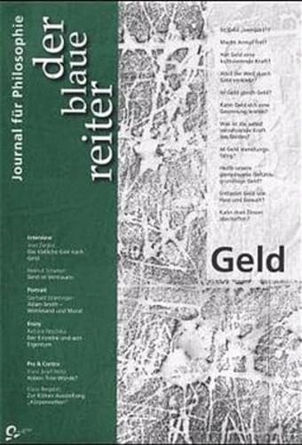 Stock image for Der blaue reiter, Journal fr Philosophie, Nr.11, Geld: BD 11 for sale by medimops