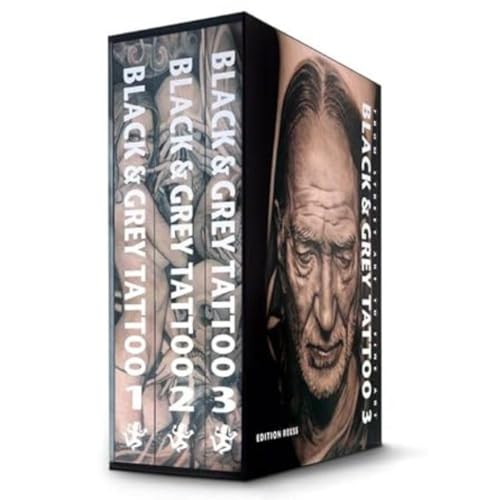 Beispielbild fr Black & Grey Tattoo, 3 Vols.: From Street Art To Fine Art - Traditional/Dark-Horror/Photorealism zum Verkauf von Revaluation Books