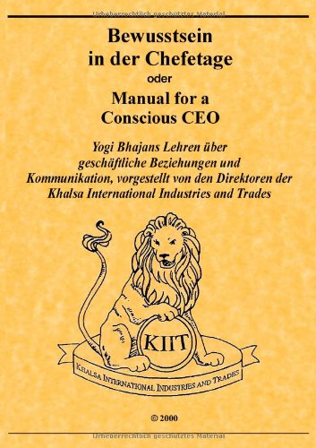 9783934022379: Bewusstsein in der Chefetage oder Manual for a Conscious CEO