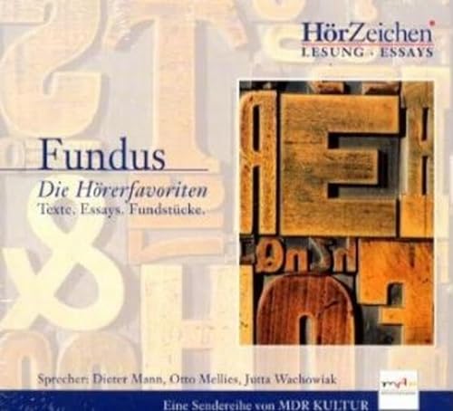 Beispielbild fr Fundus. - Die Hrfavoriten. CD. . Texte. Essays. Fundstcke zum Verkauf von medimops