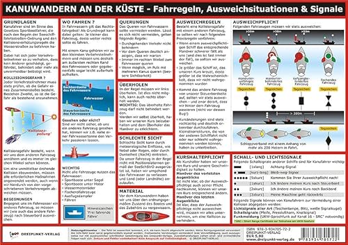 9783934705722: Kanuwandern an der Kste: Fahrregeln, Ausweichsituationen & Signale