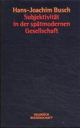 9783934730359: Subjektivitt in der sptmodernen Gesellschaft: Konzeptuelle Schwierigkeiten und Mglichkeiten psychoanalytisch-sozialpsychologischer Zeitdiagnose