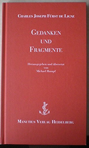 9783934877580: Gedanken und Fragmente