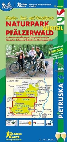 9783934895935: Naturpark Pflzerwald - Sd 1 : 40 000: Wander-, Rad- und Freizeitkarte