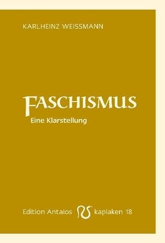 Beispielbild fr Faschismus: Eine Klarstellung zum Verkauf von medimops