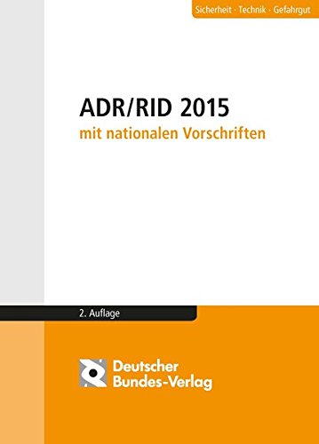 Beispielbild fr ADR / RID 2015 mit nationalen Vorschriften zum Verkauf von Buchpark