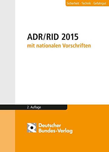 9783935064811: ADR / RID 2015 mit nationalen Vorschriften