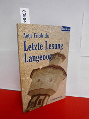 Beispielbild fr Letzte Lesung Langeoog: Ein Inselkrimi zum Verkauf von medimops