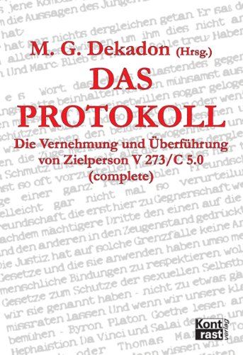 9783935286220: Das Protokoll