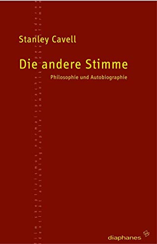 9783935300094: Die andere Stimme. Philosophie und Autobiographie