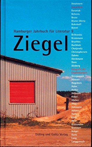 9783935549905: Ziegel. Hamburger Jahrbuch fr Literatur 9. 2004/05: BD 9