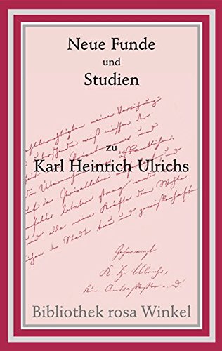 9783935596367: Neue Funde und Studien zu Karl Heinrich Ulrichs
