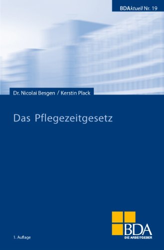 Imagen de archivo de Das Pflegezeitgesetz a la venta por medimops