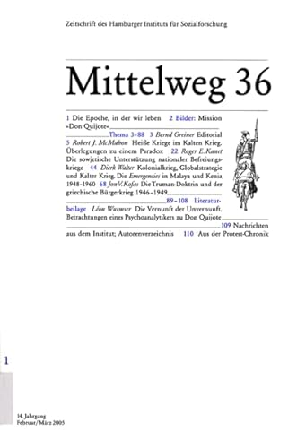 9783936096187: Heie Kriege im Kalten Krieg: Mittelweg 36, Zeitschrift des Hamburger Instituts fr Sozialforschung, Heft 1/2005