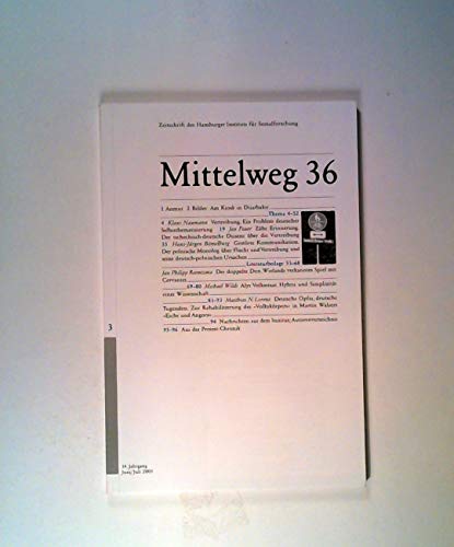 Stock image for Vertreibung: Mittelweg 36, Zeitschrift des Hamburger Instituts fr Sozialforschung, Heft 3/2005 for sale by medimops