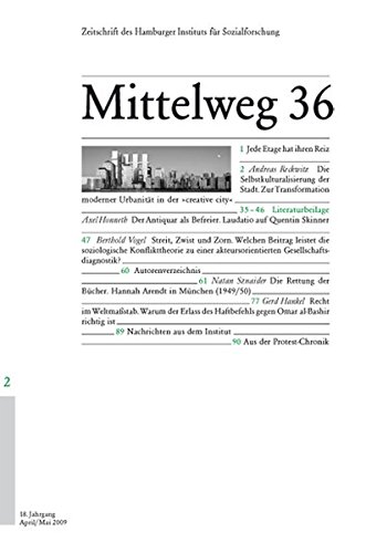 9783936096439: Wenn Stdte kreativ werden: Mittelweg 36, Zeitschrift des Hamburger Instituts fr Sozialforschung, Heft 2/2009