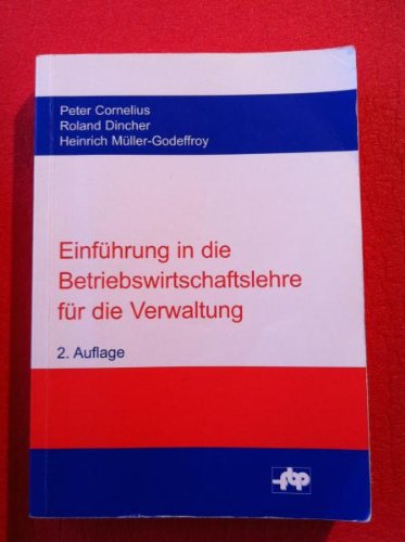 9783936098273: Einfhrung in die Betriebswirtschaftslehre fr die Verwaltung (Livre en allemand)