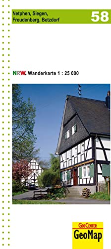 Beispielbild fr Wanderkarte Nordrhein-Westfalen 58 Netphen, Siegen, Freudenberg, Betzdorf 1:25.000 (Geo Map) zum Verkauf von medimops
