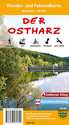 9783936185744: Ostharz 1 : 30 000 Wander- und Fahrradkarte