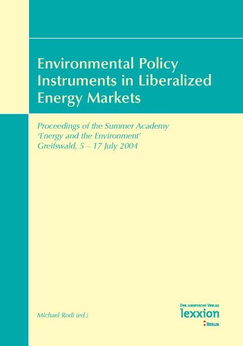 Imagen de archivo de Environmental Policy Instruments in Liberalized Energy Markets : Proceedings of the Summer Academy 'Energy and the Environment' Greifswald, 5-17 July 2004 a la venta por Buchpark