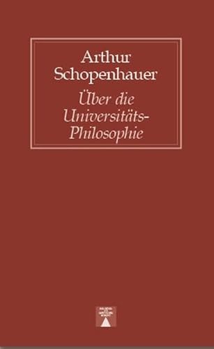 9783936345155: Ueber die Universitts-Philosophie