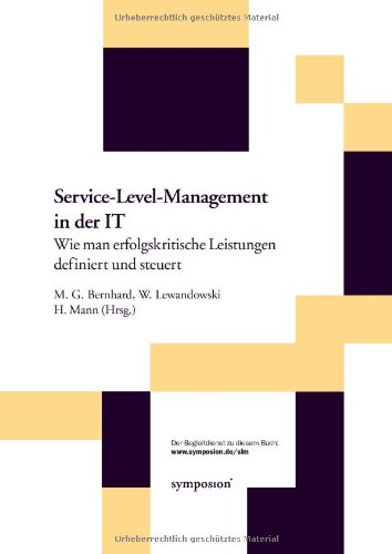 Service-Level-Management in der IT. (9783936608281) by Robert Service