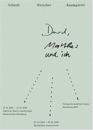 9783936711509: David, Matthias Und Ich (Art Catalogue)