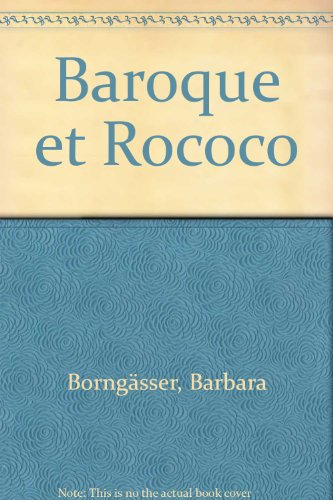 9783936761610: Baroque et Rococo