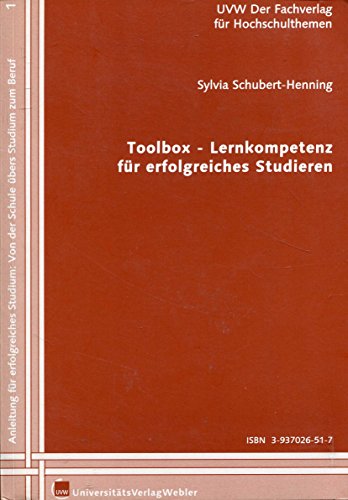 Stock image for Toolbox - Lernkompetenz fr erfolgreiches Studieren for sale by Buchpark