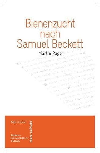 Beispielbild fr bienenzucht nach samuel beckett zum Verkauf von Antiquariat Walter Nowak