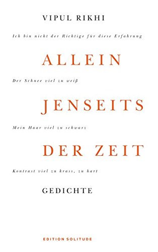 Stock image for Allein jenseits der Zeit: Gedichte for sale by Leserstrahl  (Preise inkl. MwSt.)