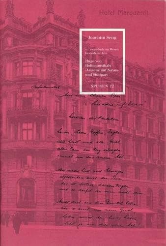 9783937384108: Hugo von Hofmannsthals 'Ariadne auf Naxos' und Stuttgart (Spuren / 1988 ff.)