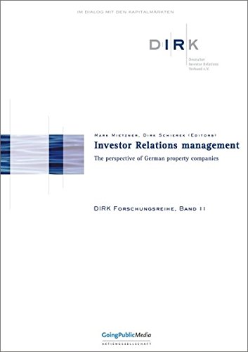 9783937459493: Investor Relations managment: The Perspective of German Property Companies