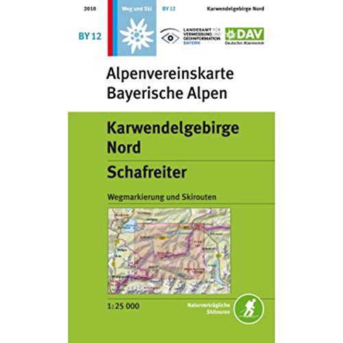 9783937530390: DAV Alpenvereinskarte Bayerische Alpen 12. Karwendelgebirge Nord, Schafreiter 1 : 25 000: Mit Wegmarkierungen und Skirouten